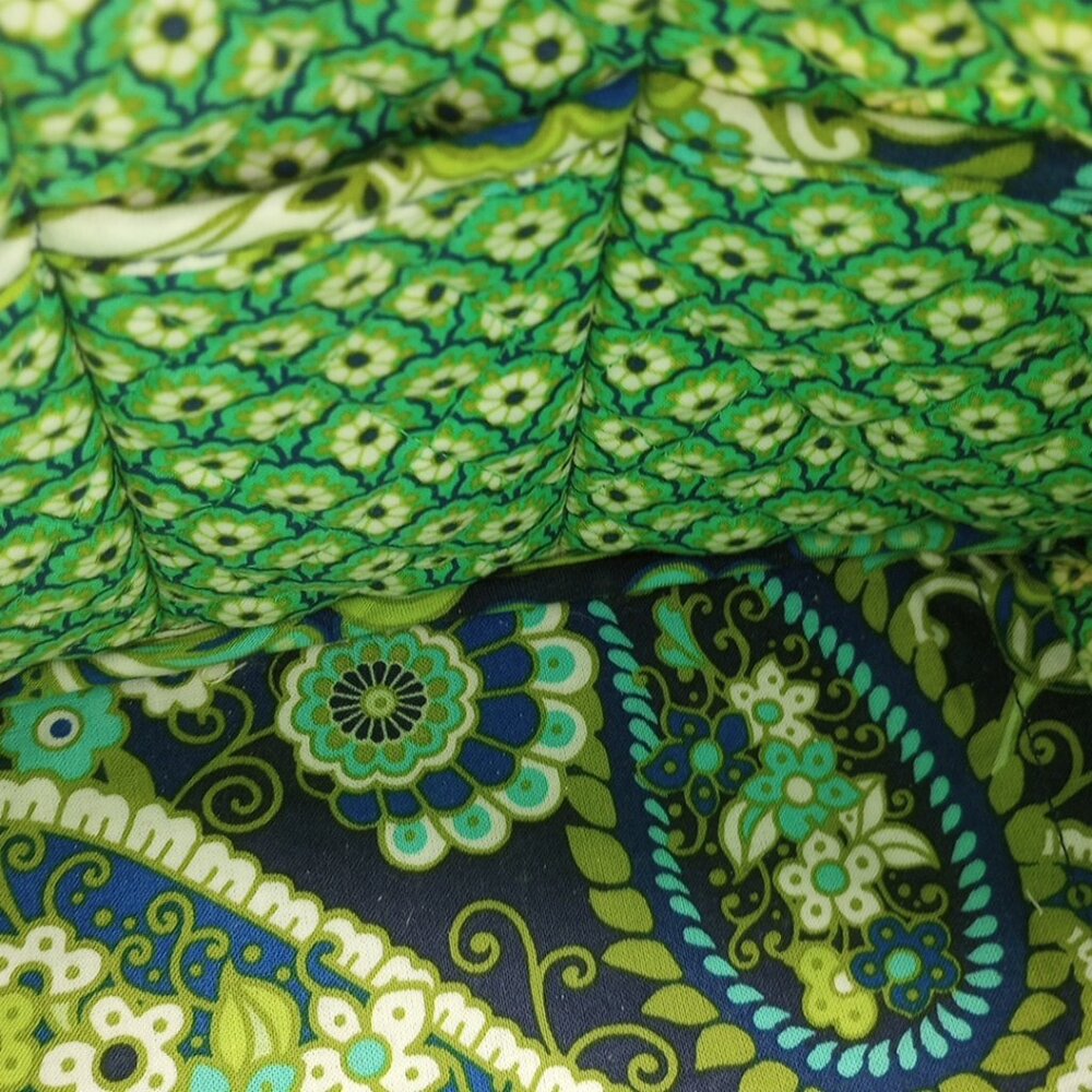 Vera Bradley Rhythm & Blues Retired Hipster Crossbody Paisley Floral Blue Green - Picture 9 of 15